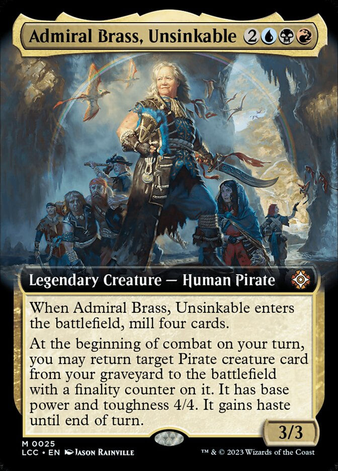 Admiral Brass, Unsinkable (LCC) (25) / Extended Art
