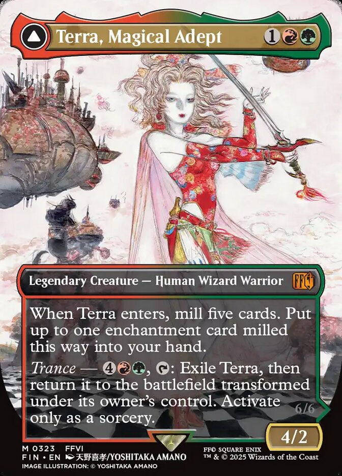 Terra, Magical Adept // Esper Terra (FIN) (323) / Borderless — cara 1 de 2