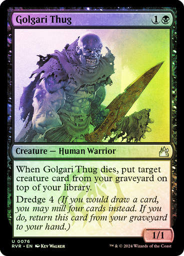 Golgari Thug (rvr) (76) / Foil