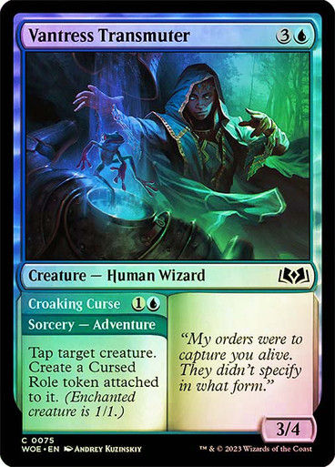 Vantress Transmuter // Croaking Curse (woe) / Foil