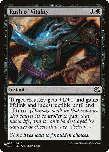 Rush of Vitality (PLST) (KLD-99)