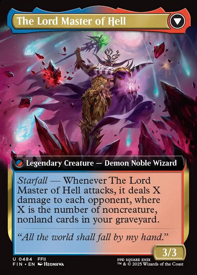 The Emperor of Palamecia // The Lord Master of Hell (FIN) (484) / Extended Art — cara 2 de 2