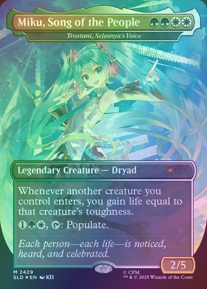 Trostani, Selesnya's Voice (SLD) (2429) / Borderless / Foil