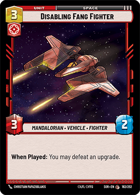Disabling Fang Fighter (SOR_#162/252)