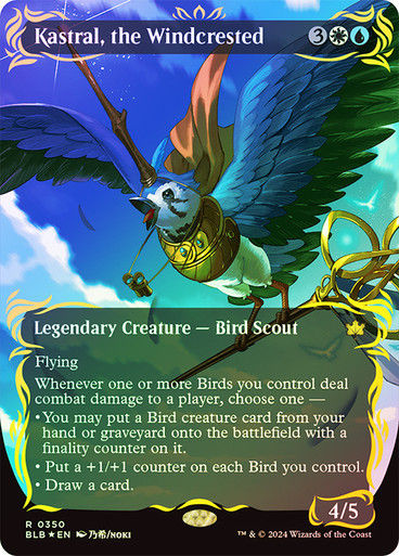 Kastral, the Windcrested (blb) (350) / Raised Foil