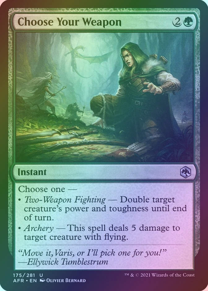 Choose Your Weapon (AFR) (175) / Foil