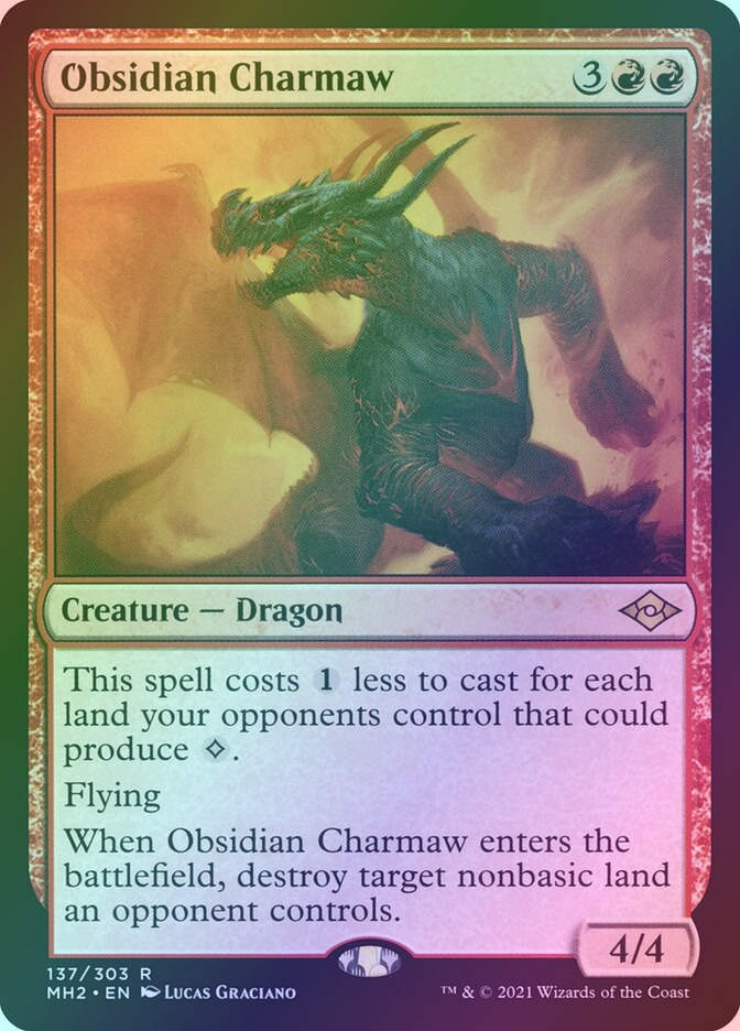 Obsidian Charmaw (MH2) (137) / Foil