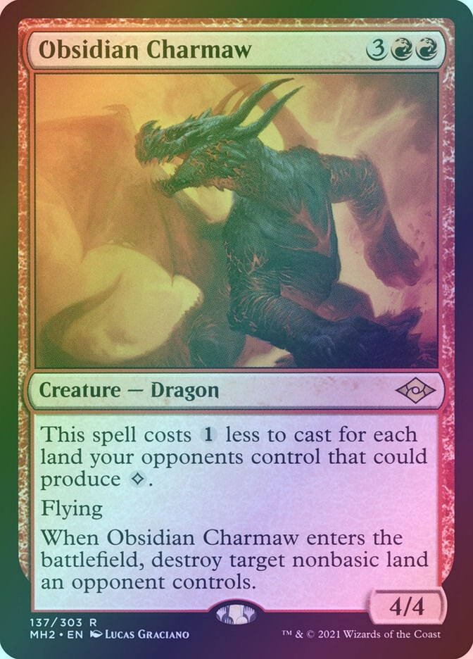 Obsidian Charmaw (MH2) (137) / Foil