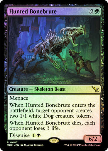 Hunted Bonebrute (mkm) (87) / Foil