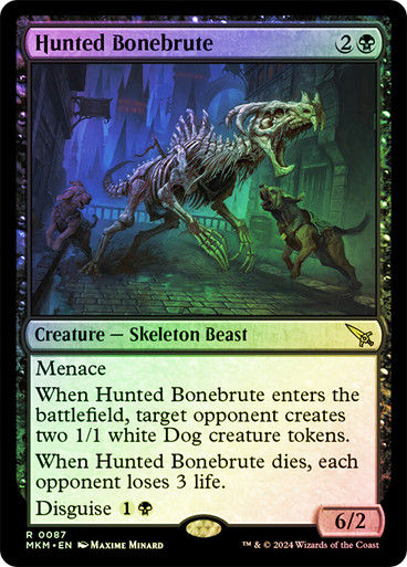 Hunted Bonebrute (mkm) (87) / Foil