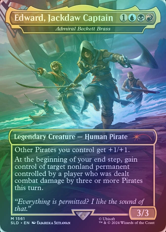 Admiral Beckett Brass (SLD) (1561) / Borderless / Foil