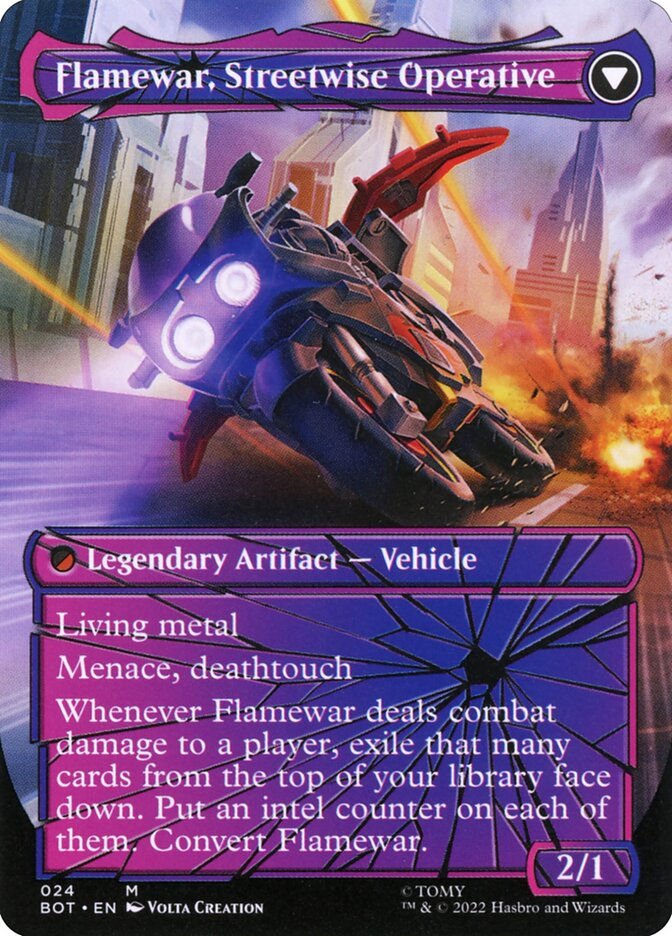 Flamewar, Brash Veteran // Flamewar, Streetwise Operative (BOT) (24) — cara 2 de 2