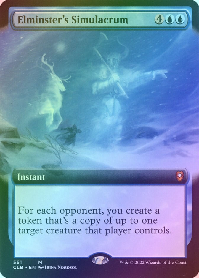 Elminster's Simulacrum (CLB) (561) / Extended Art / Foil