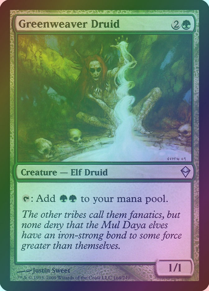 Greenweaver Druid (ZEN) (164) / Foil