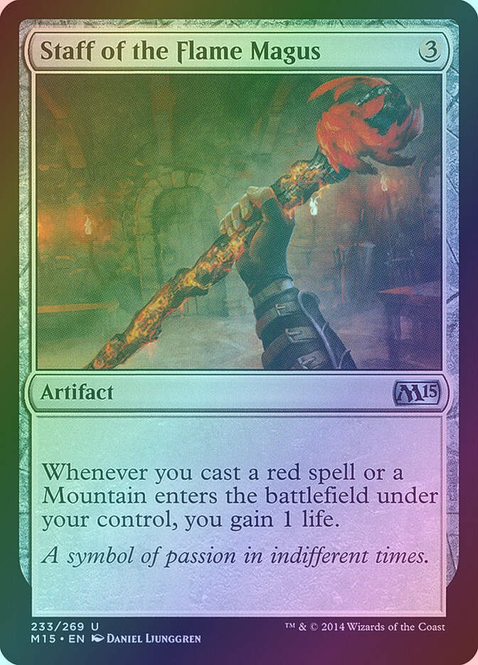 Staff of the Flame Magus (M15) (233) / Foil