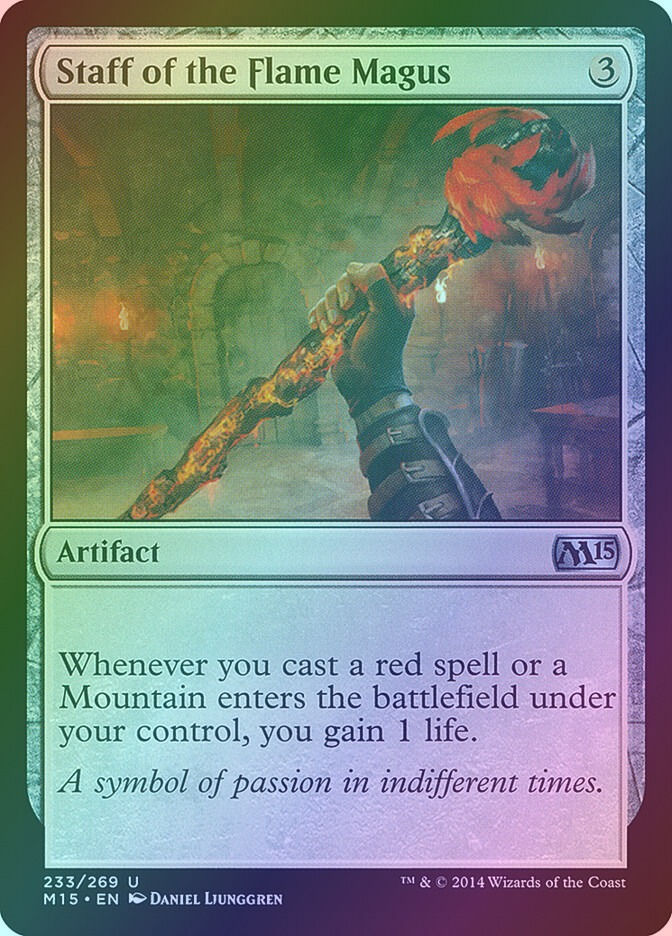 Staff of the Flame Magus (M15) (233) / Foil