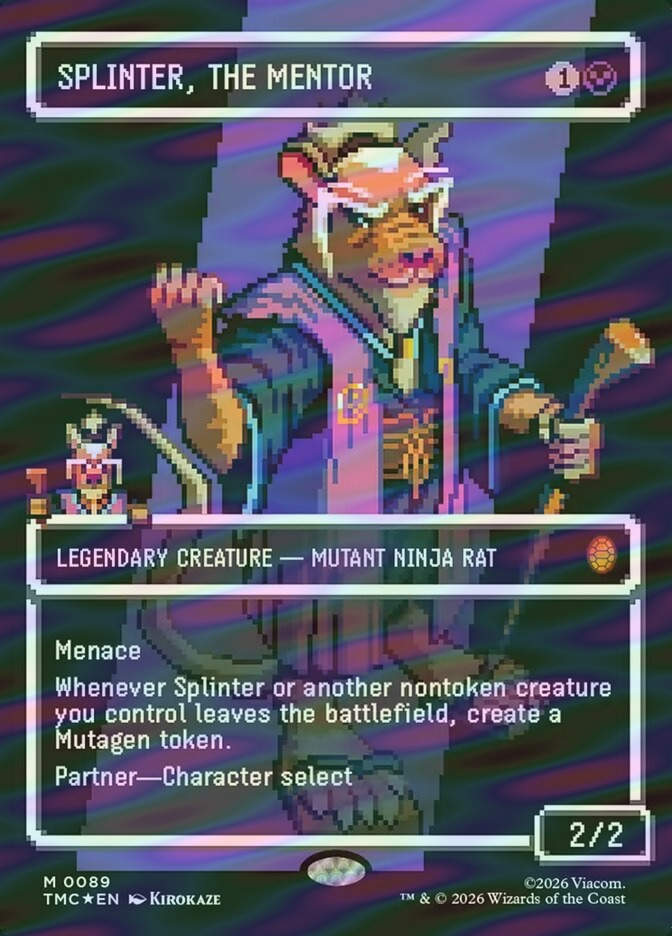 Splinter, the Mentor (TMC) (89) / Borderless / Surge Foil