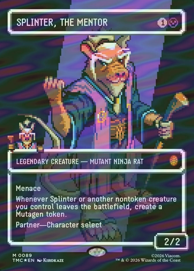 Splinter, the Mentor (TMC) (89) / Borderless / Surge Foil