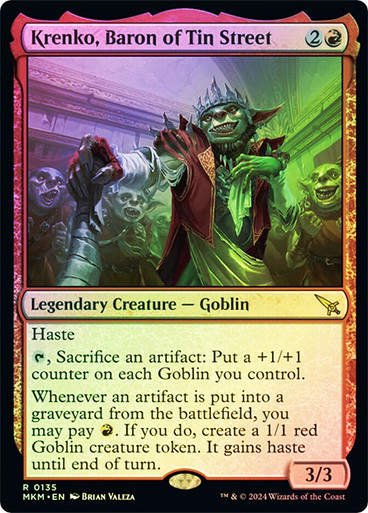 Krenko, Baron of Tin Street (mkm) (135) / Foil