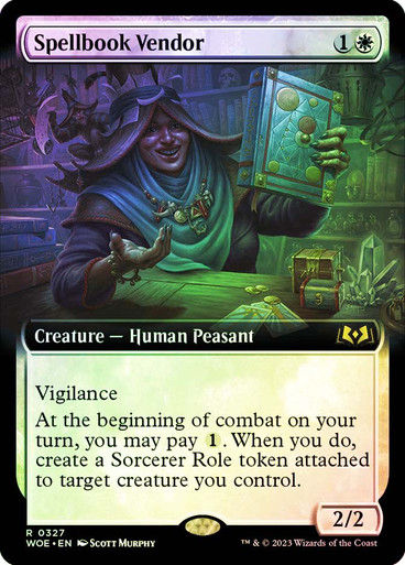 Spellbook Vendor (woe) / Extended Art Foil