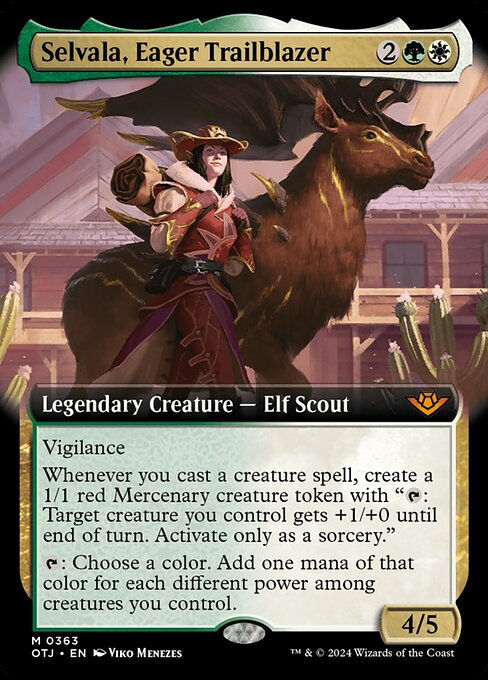 Selvala, Eager Trailblazer (otj) (363) / Extended Art