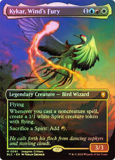 Kykar, Wind's Fury (blc) (91) / Borderless Foil
