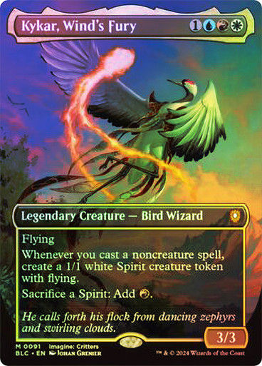 Kykar, Wind's Fury (blc) (91) / Borderless Foil
