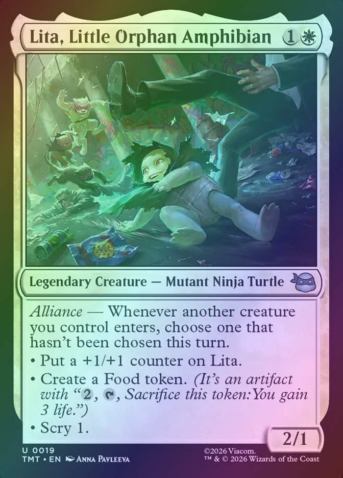 Lita, Little Orphan Amphibian (TMT) (19) / Foil