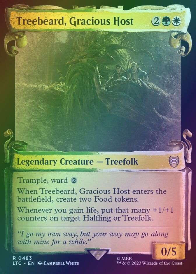 Treebeard, Gracious Host (LTC) (483) / Showcase / Foil