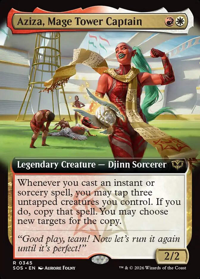 Aziza, Mage Tower Captain (SOS) (345) / Extended Art