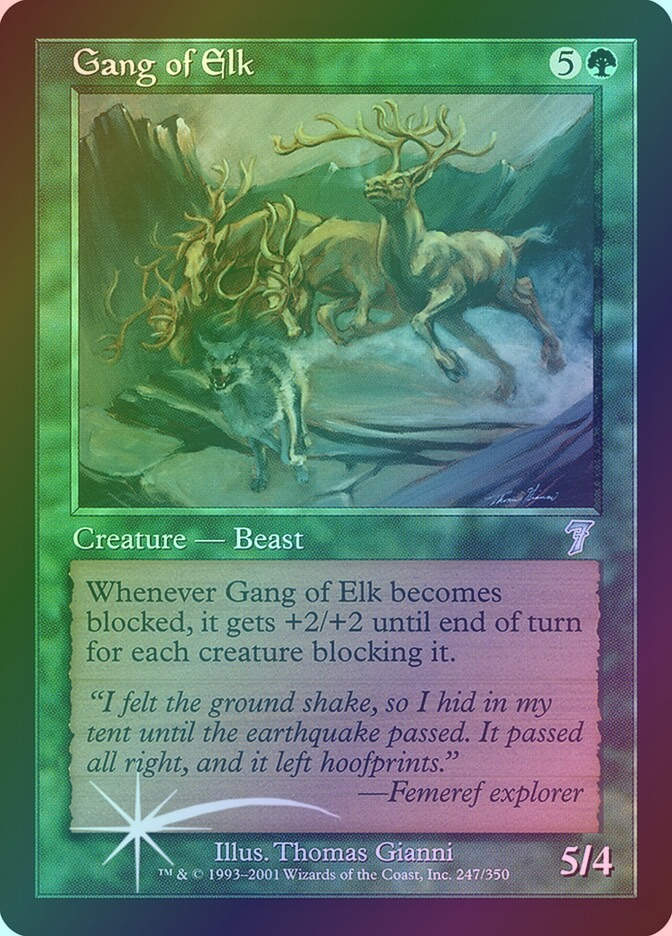 Gang of Elk (7ED) (247★) / Foil