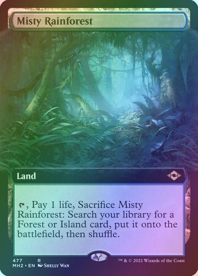 Misty Rainforest (MH2) (477) / Extended Art / Foil