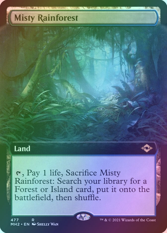 Misty Rainforest (MH2) (477) / Extended Art / Foil