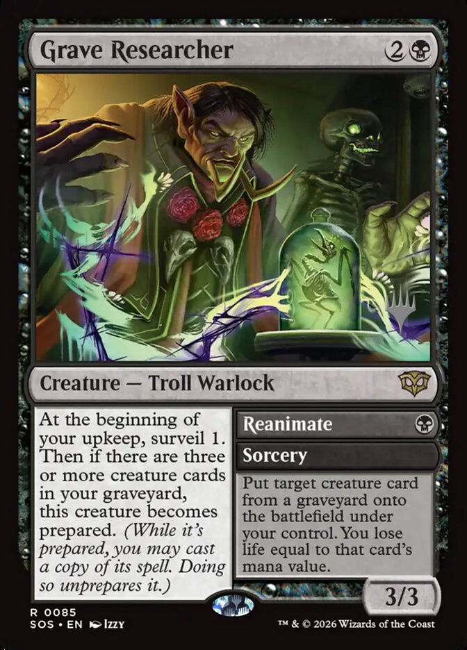 Grave Researcher // Reanimate (PSOS) (85p)