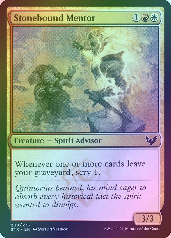 Stonebound Mentor (STX) (239) / Foil