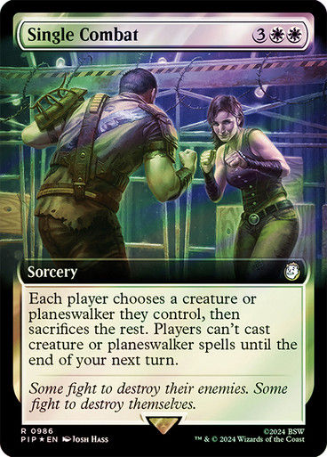 Single Combat (pip) (986) / Extended Surge Foil