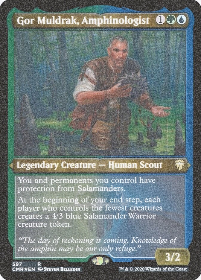 Gor Muldrak, Amphinologist (CMR) (597) / Foil Etched