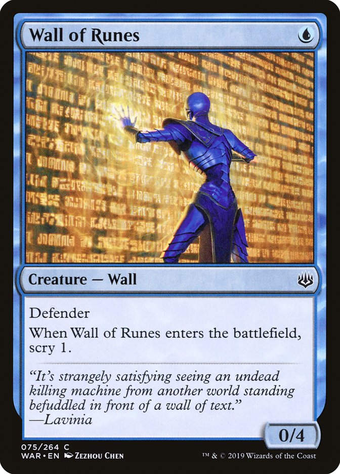 Wall of Runes (WAR) (75)