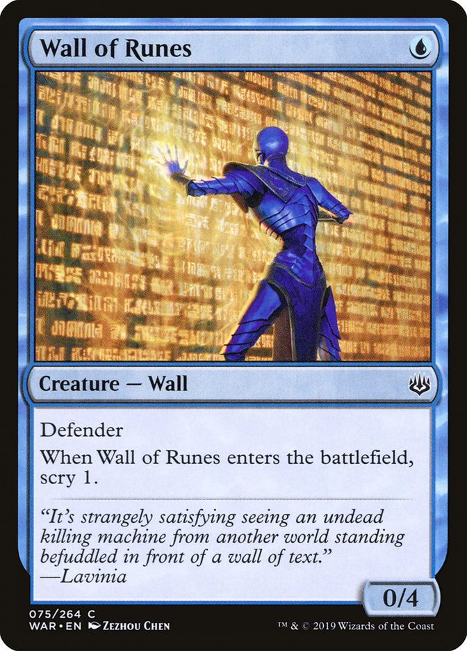 Wall of Runes (WAR) (75)