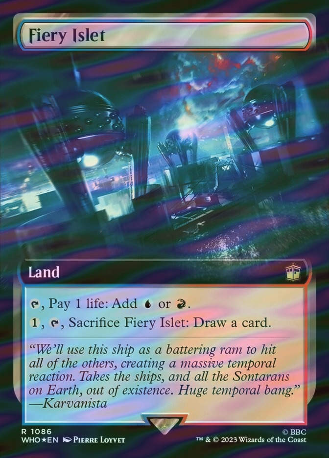 Fiery Islet (WHO) (1086) / Extended Art / Surge Foil