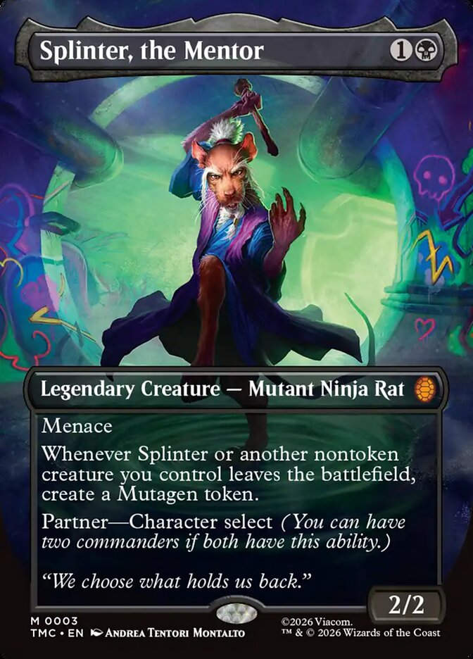 Splinter, the Mentor (TMC) (3) / Borderless