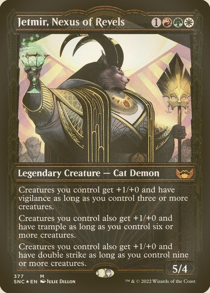 Jetmir, Nexus of Revels (SNC) (377) / Showcase / Gilded Foil