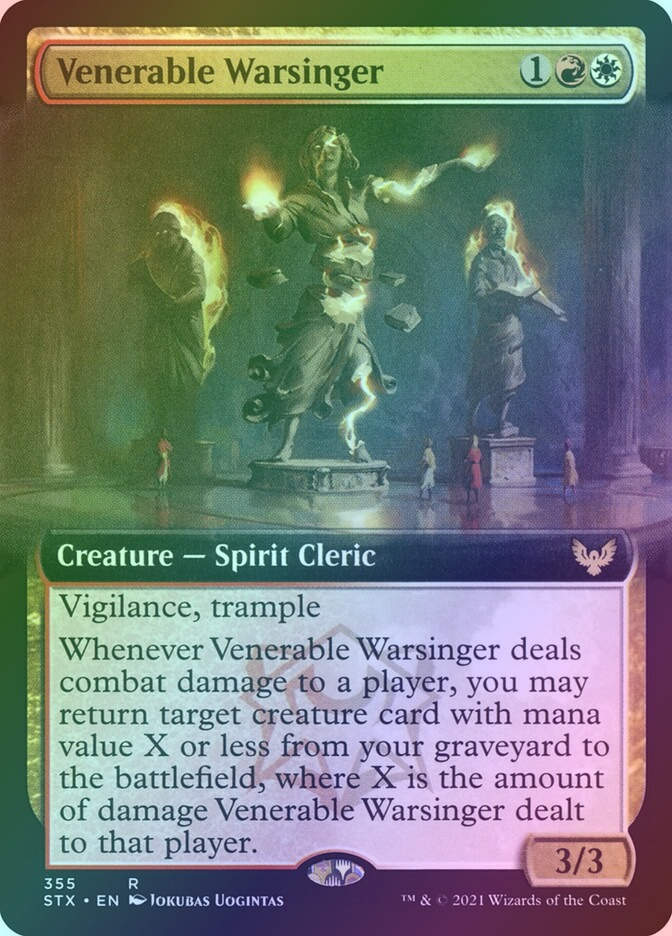 Venerable Warsinger (STX) (355) / Extended Art / Foil