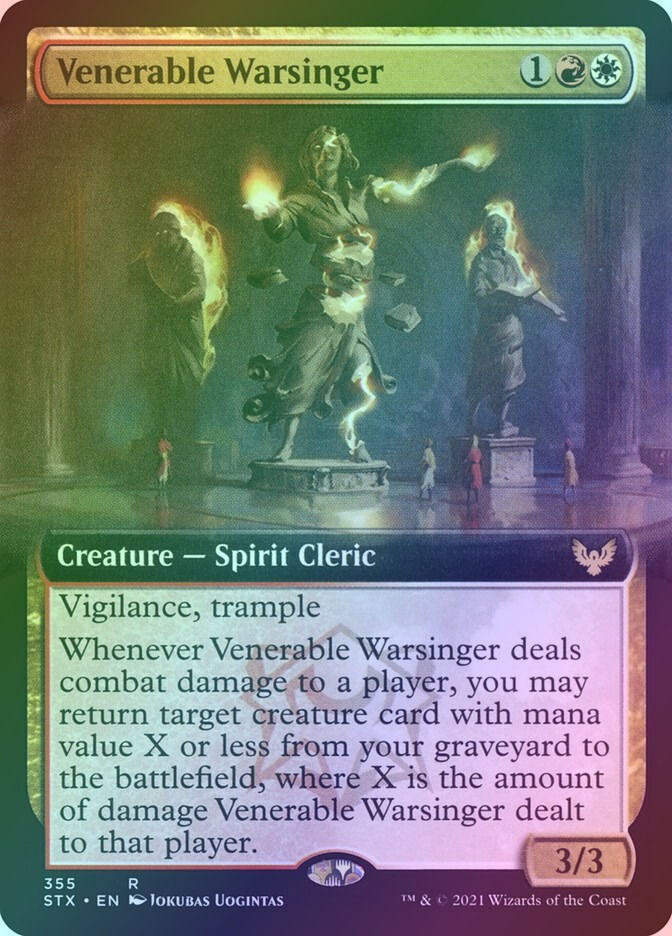 Venerable Warsinger (STX) (355) / Extended Art / Foil