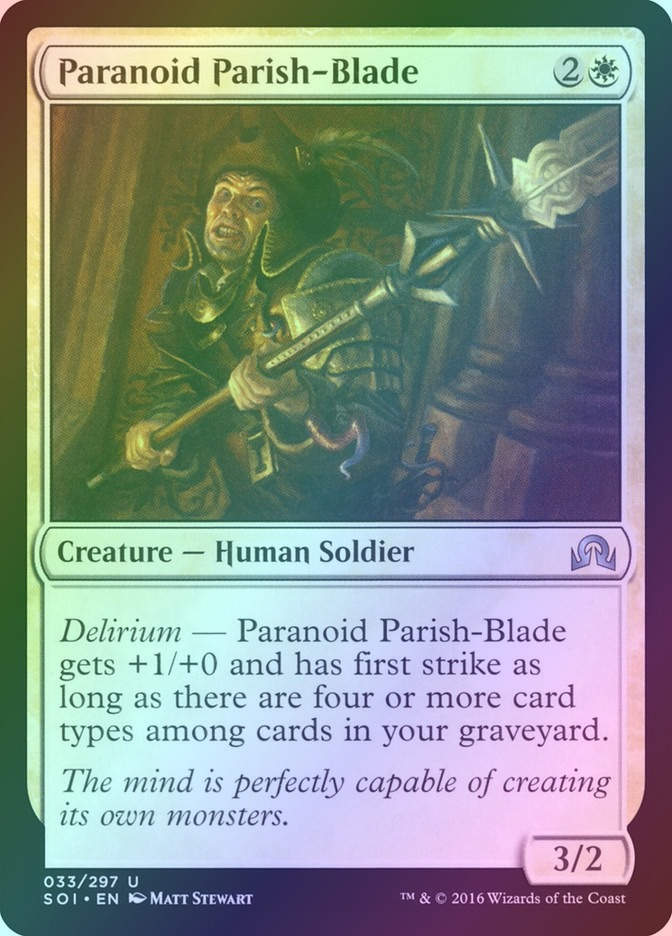 Paranoid Parish-Blade (SOI) (33) / Foil