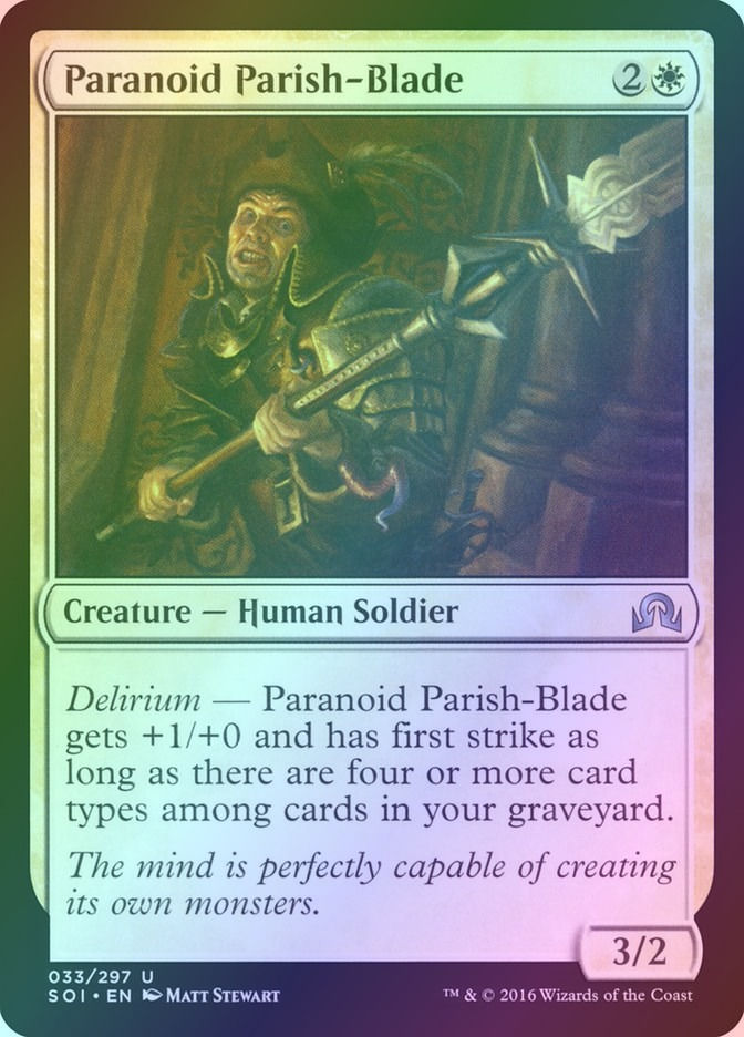 Paranoid Parish-Blade (SOI) (33) / Foil