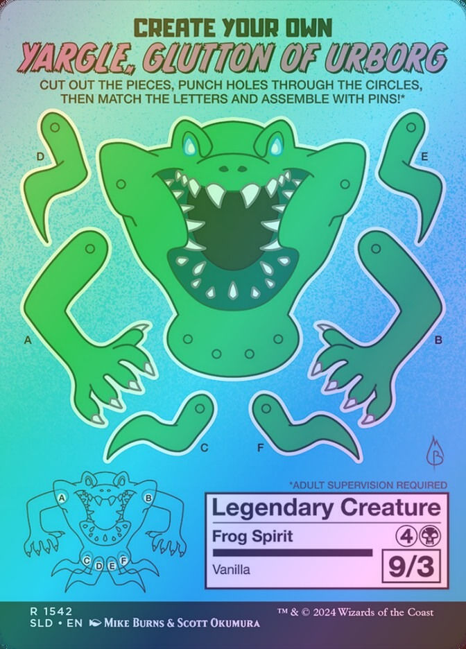 Yargle, Glutton of Urborg (SLD) (1542) / Borderless / Foil — cara 2 de 2