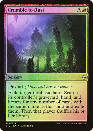 Crumble to Dust (BFZ) (128) / Foil