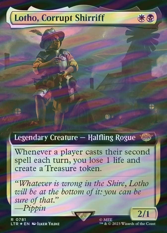 Lotho, Corrupt Shirriff (LTR) (781) / Extended Art / Surge Foil