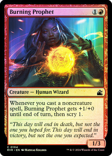 Burning Prophet (rvr) (104) / Foil